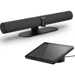 Jabra PanaCast 50 Videokonferenz-System MS – 4K Panorama Webcam für Microsoft Teams – 180° Sichtfeld & 8 Mikrofone – EMEA Charger-C