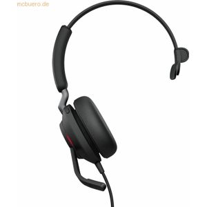 Jabra - Evolve2 40 SE - Kantoorheadset - Zwart - Bedraad - USB-C