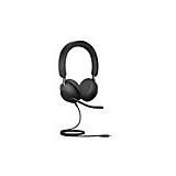 Jabra - Evolve2 40 SE - Headset - Zwart - USB-C