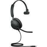 Jabra Evolve2 40 SE bedrade noise cancelling mono headset met 3-microfoongesprekstechnologie en USB-C kabel - MS Teams gecertificeerd, werkt met alle andere platforms - zwart