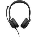 Jabra Evolve2 30 SE bedrade noise cancelling stereo headset met 2-microfoon gesprekstechnologie en USB-A kabel - werkt met alle Unified Communications platforms zoals Zoom en Google Meet - zwart