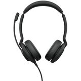 Jabra Evolve2 30 SE stereo hoofdtelefoon met ruisonderdrukking, 2 microfoons, USB-C-kabel, MS Teams-gecertificeerd, compatibel met alle andere platforms, zwart