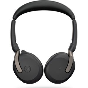 Jabra Evolve2 65 Flex - draadloze stereo headset met Bluetooth, noise cancelling Jabra ClearVoice-technologie en hybride ANC - Gecertificeerd voor MS Teams - zwart