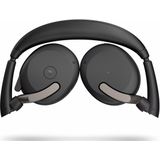 Jabra Evolve2 65 Flex Draadloze Bluetooth Stereo Headset met Jabra ClearVoice Noise Cancelling & Hybrid ANC-technologie, MS Teams gecertificeerd, zwart