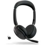 Jabra - Evolve2 65 Flex - Headset - Bluetooth - Zwart - Bedraad en Draadloos