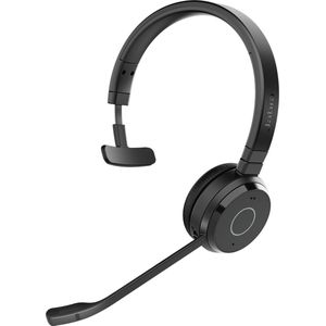 Jabra Evolve 65 TE Headset Bedraad en draadloos Hoofdband Kantoor/callcenter USB Type A Bluetooth Zwart