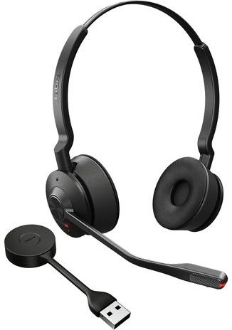 Jabra - Engage 55 SE - Draadloze Headset - Zwart - USB-DECT-adapter