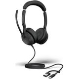 Jabra - Evolve2 50 - Kantoorheadset - Zwart - Bedraad - USB-A