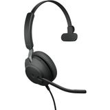 GN Netcom - JABRA Evolve2 40 SE MS Mono - Kantoorheadset - Zwart - Bedraad - USB-C/A