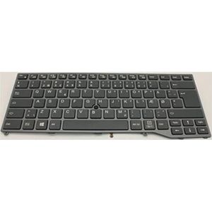 Fujitsu Keyboard (DANISH) Black W/TS, FUJ:CP757724-XX (Black W/TS)