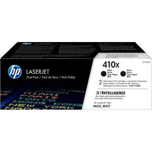 HP 410X 2-pack High Yield Black Original LaserJet Toner Cartridges tonercartridge 2 stuk(s) Origineel Zwart
