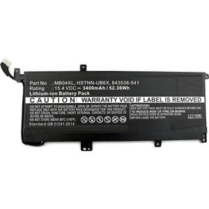 MICROBATTERY 52.36Wh HP Laptop batterij Li-ion 15.4V 3400mAh