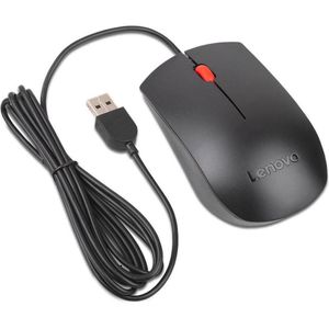 Lenovo - USB Muis - Zwart - 1600 DPI