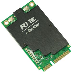 MikroTik R11e-2HnD Draadloos (Mini PCI Express), Netwerkkaarten, Zwart, Groen