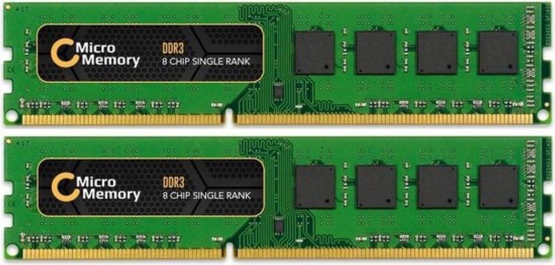 CoreParts - MMKN043 - Geheugenmodule - Groen - 2 x 4 GB DDR3 1600 MHz