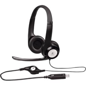 Logitech ClearChat Comfort USB Binaural zwarte hoofdtelefoon audio - hoofdtelefoon audio (Binaural, zwart, met kabel, 20-20.000 Hz, 100-10.000 Hz, USB)