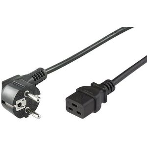 Microconnect PE0771903 electriciteitssnoer Zwart 3 m CEE7/7 C19 stekker