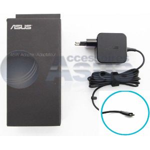 ASUS AC-adapter (45 W), Voeding voor notebooks, Zwart