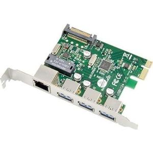 Microconnect PCIe USB3.0+Ethernet LAN Card Marque