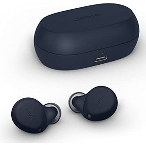 Jabra Elite 7 Active Bluetooth hoofdtelefoon, in-ear oordopjes, draadloos, met Jabra ShakeGrip voor optimale grip bij beweging en actieve ruisonderdrukking, marineblauw