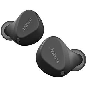 Jabra Elite 4 Active Bluetooth-oordopjes - Draadloze headset met optimale stabiliteit, 4 ingebouwde microfoons, Active Noise Cancellation en aanpasbare HearThrough-technologie - Zwart