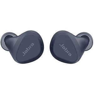 Jabra Elite 4 Active Bluetooth-oortelefoontjes - Draadloze headset met optimale stabiliteit, 4 ingebouwde microfoons, Active Noise Cancellation en aanpasbare HearThrough-technologie - Marineblauw