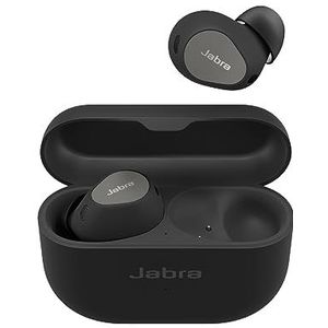 Jabra Elite 10 draadloze in-ear Bluetooth oordopjes met Jabra Advanced Active Noise Cancellation, 6 ingebouwde microfoons en Dolby Atmos - titanium zwart