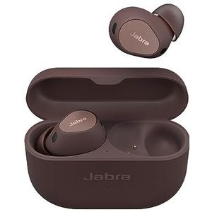Jabra Elite 10 draadloze in-ear Bluetooth oordopjes met Jabra Advanced Active Noise Cancellation, 6 ingebouwde microfoons en Dolby Atmos - cacao