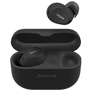Jabra Elite 10 Draadloze Bluetooth-hoofdtelefoon, in-ear hoofdtelefoon, Jabra Advanced actieve ruisonderdrukking, 6 geïntegreerde microfoons, Dolby Atmos-geluid, mat zwart
