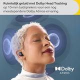 Jabra Elite 10 - Draadloze Oordopjes met Noise Cancellation - Dolby Atmos - Zeer Comfortabel - Titanium Zwart