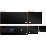 Steelseries QcK Edge Large, Schwarz, Monochromatisch, Stoff, Gaming-Mauspad