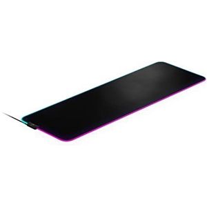 SteelSeries QcK Prism Doek Gaming Muismat - 2-zone RGB-verlichting - Realtime Evenementverlichting - Geoptimaliseerd voor Gaming Sensoren - Maat XL (900x300mm)
