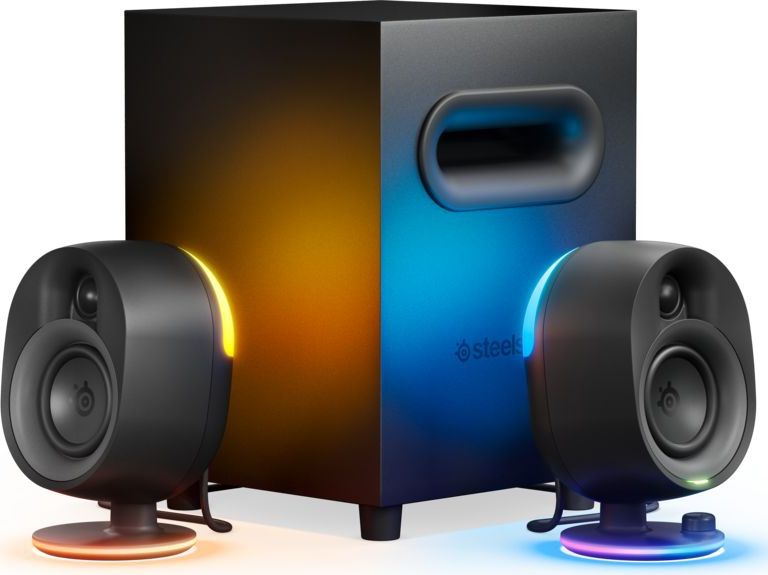 SteelSeries - Arena 7 - 2.1 Multimedia Speakers - RGB - USB/Bluetooth/Optical