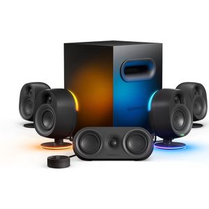 SteelSeries Arena 9 - 5.1 Multimedia Speakers met RGB - USB/Bluetooth/Optical