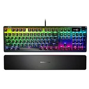 SteelSeries Apex 7 - Mechanisch gamingtoetsenbord - OLED Smart Display - RGB LED Backlit - Rode schakelaars - Amerikaanse QWERTY-indeling