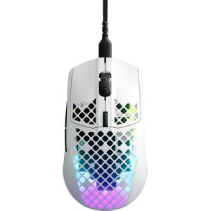 SteelSeries Aerox 3 (2022 Edition) - Bedrade Gaming Muis - Snow/Wit