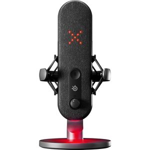 SteelSeries Alias USB-microfoon voor pc - 3x grotere capsule om te spelen, streamen en podcaster - Sonar audiosoftware voor streamers - ruisonderdrukking door AI - Schokdemper ondersteuning