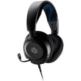 SteelSeries Arctis Nova 1P Gaming Headset met meerdere systemen, hifi met drivers, 360° ruimtelijk geluid, oorkussens van traagschuim, ruis-onderdrukkende microfoon, PS5, PS4, PC, Switch, Xbox, zwart