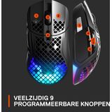 SteelSeries Aerox 5 Wireless – RGB Gaming-Mouse mit Öffnungen in der Oberfläche – Federleichtes, wasserabweisendes Design – 9 Tasten – Bluetooth/2,4 GHz – Optischer TrueMove Air-Sensor mit 18.000 DPI