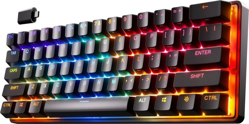 SteelSeries - Apex Pro Mini Wireless - Gaming Keyboard - US Layout - Zwart