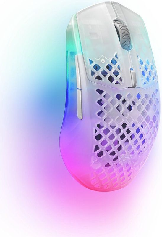 SteelSeries - Aerox 3 - Draadloze Muis - Ghost Edition - Ergonomisch - Optisch - 6 Knoppen - USB-C