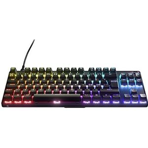 SteelSeries Apex 9 TKL - Mechanical Gaming Keyboard Optische schakelaars 2-puntsactivering Esports Tenkeyless structuurfactor Hotswappable schakelaars - Nordic (QWERTY) indeling, Compact (TKL)