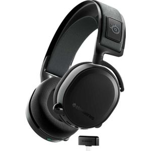 SteelSeries Arctis 7+ Draadloze Gamingheadset - 2,4 GHz - 30 uur accuduur - PC, PS5, PS4, Mac, Android, Switch - Zwart