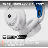 SteelSeries Arctis Nova 7P Wireless — Multiplatform-headset voor gaming en mobile — Gelijktijdig 2,4-GHz en Bluetooth — Batterijduur van 38 uur — USB-C — Intrekbare microfoon — PS, pc, VR, Switch