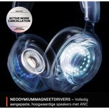 SteelSeries Arctis Nova Pro Wireless - Multi-System Gaming Headset - Magnetische Neodym-Treiber -Active Noise Cancellation -Infinity Power System -ClearCast Gen 2-Mic –PC, PS5, Switch 2, Mobile -Weiss