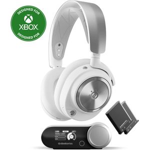 SteelSeries Arctis Nova Pro Wireless Xbox -Multi-System Gaming Headset -Magnetische Neodym-Treiber -Active Noise Cancellation -Infinity Power System -ClearCast Gen 2-Mic –PS5, Switch 2, PC -Weiss