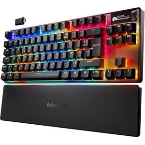 SteelSeries Apex Pro TKL Wireless Gen 3 - HyperMagnetic Gaming Toetsenbord - OmniPoint 3.0 Switches - Instelbare bediening - Snelle activering - Snelle Touch/SOCD - OLED - USB-C - FR AZERTY-lay-out