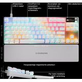 SteelSeries - Apex Pro TKL Gen 3 - Toetsenbord - Wit - OmniPoint 3.0 Switchs - RGB