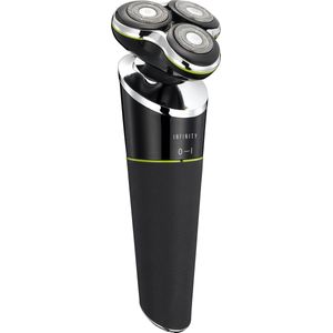 MELISSA Elektrorasierappart 16680051, 3-Kopf, Akkubetrieb, schwarz/silber