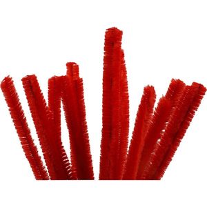 Creotime Chenille Draad 15 Stuks 30 Cm 15 Mm Rood